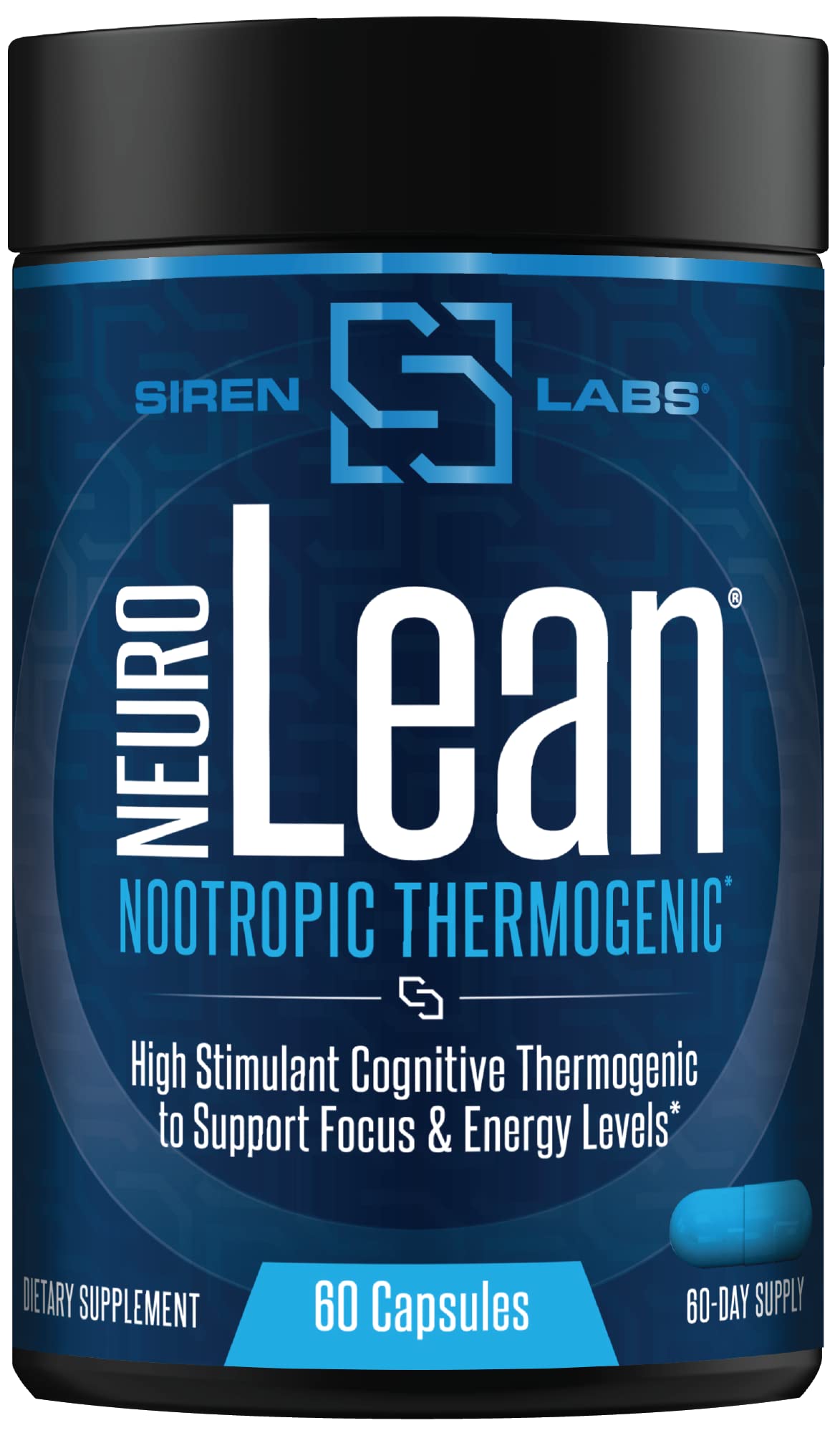 Siren Labs Neuro Lean bottle front view with energy-focused design.
