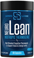 Siren Labs Neuro Lean bottle front view with energy-focused design.