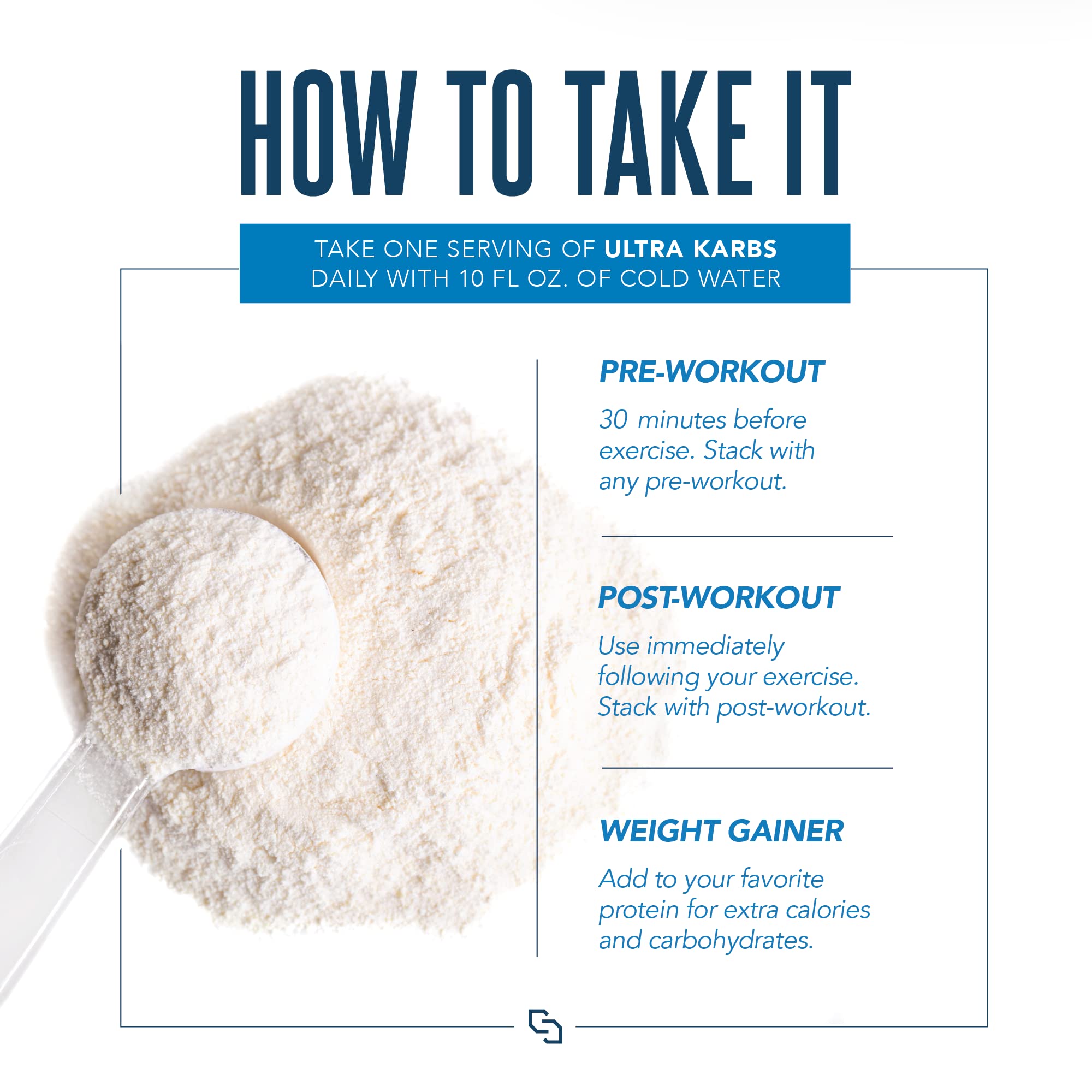 SIRENLABS Ultra Karbs label close-up emphasizes no stimulants.