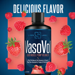 SIRENLABS Vaso-Vol glass with liquid shows easy mixing on training days.