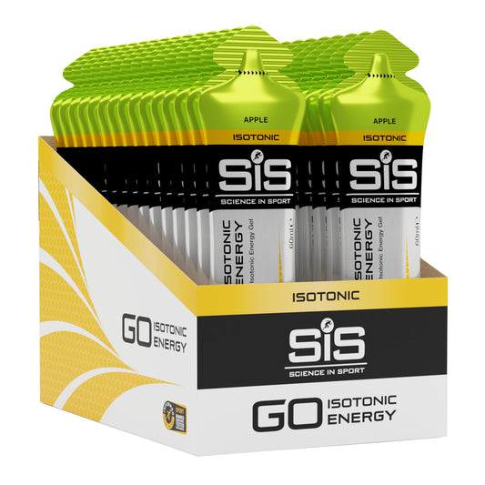 Close-up pouring SIS Gel GO Apple for easy digestion during a ride.