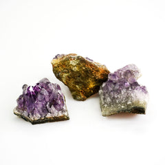 Sisamn Amethyst Clusters closeup highlights crystalline tips for jewelry idea inspiration.