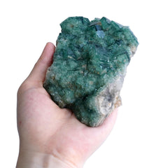 SISAMN green fluorite cluster close-up reflecting light softly