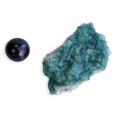 SISAMN fluorite cluster with druzy quartz perfect for meditation corners