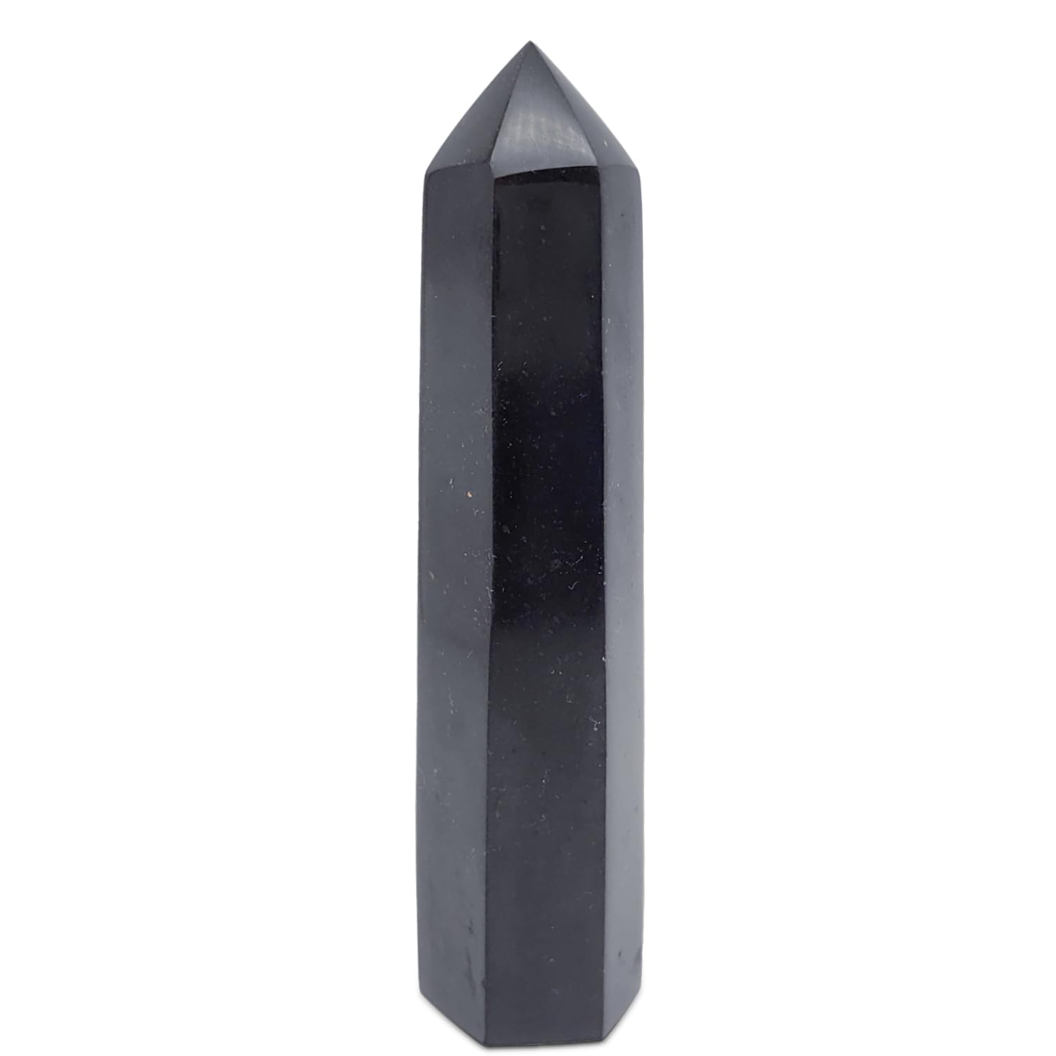 Sisamn natural black tourmaline column chunk for grounding and protection during meditation.