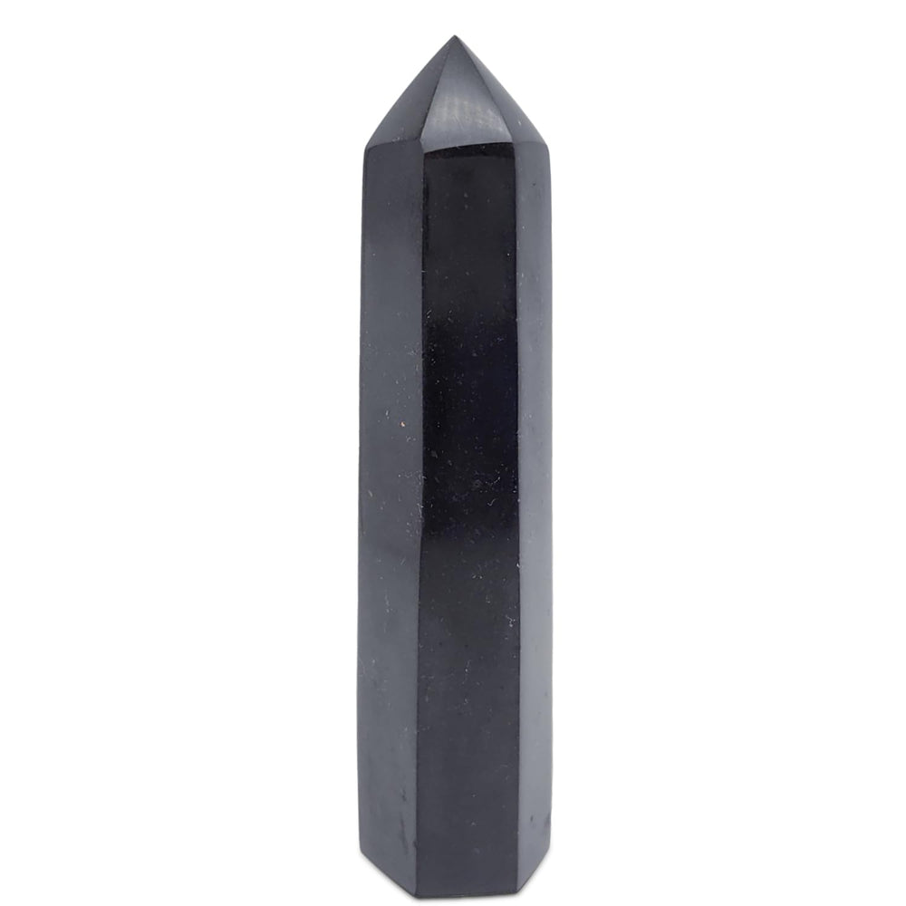 Sisamn natural black tourmaline column chunk for grounding and protection during meditation.
