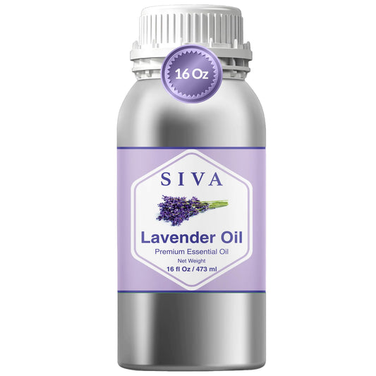 SIVA Lavender essential oil bottle 16oz suitable for diffuser and massage.