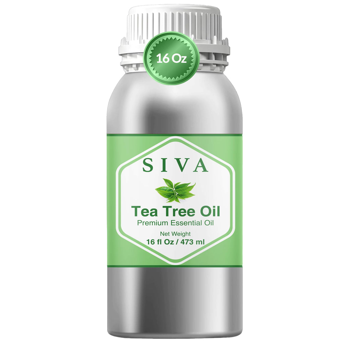 SIVA Tea Tree Oil bottle 16 oz ready for diffusion and care.