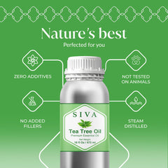 SIVA Tea Tree Oil diffuser aroma delivers fresh, earthy scent.