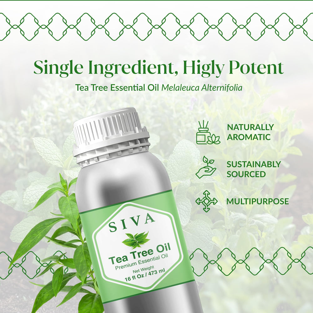 SIVA Tea Tree Oil supports skin care when diluted with carrier oils.