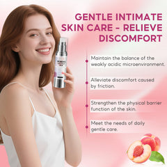Six Degrees Silky Peach Cream packaging highlighting natural ingredients.