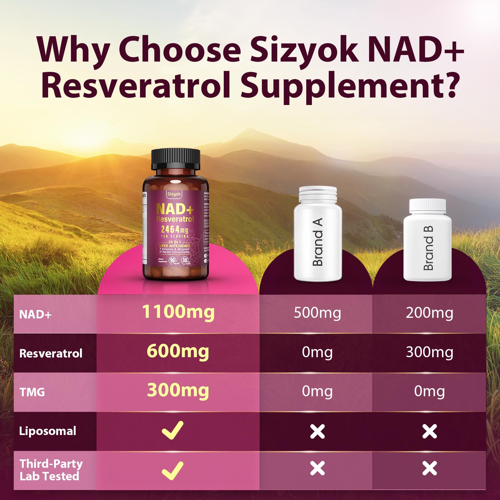 Sizyok bottle illustrates black pepper extract boosting nutrient absorption.