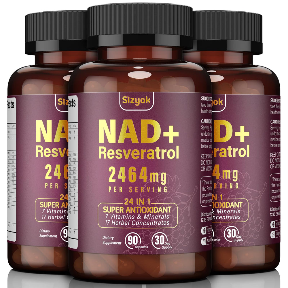 Sizyok NAD+ liposomal bottle enhances absorption and daily vitality.