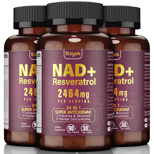 Sizyok NAD+ liposomal bottle enhances absorption and daily vitality.