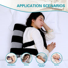SJFFDP Side Sleep Trainer adjustable belt adapts to body shape for a personalized sleep fit