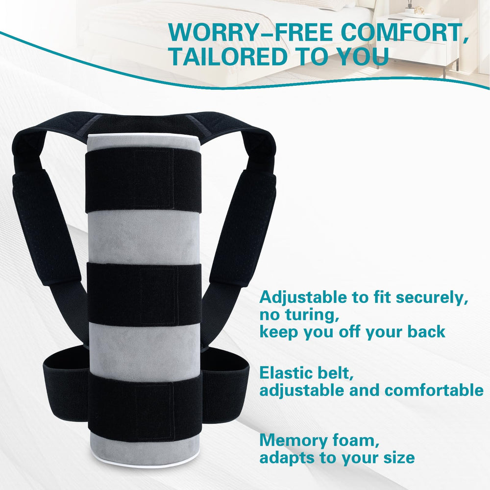 SJFFDP Side Sleep Trainer in-bed use demonstrates gentle guidance to stay on your side all night