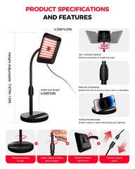 Sjzxuv adjustable brightness and timer for personalized sessions