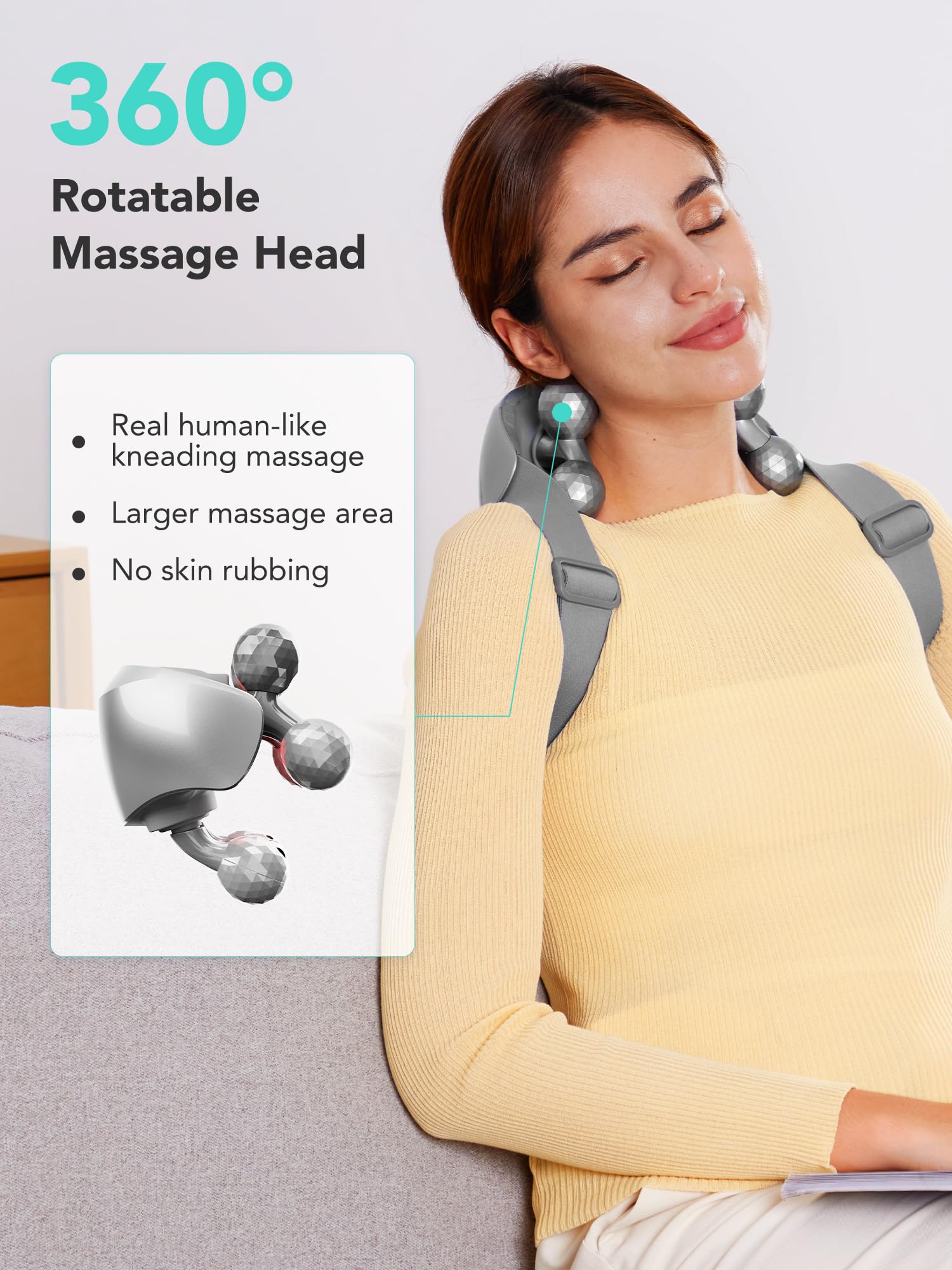 SKG H7 Ultra heat function showing warm coverage and comfort