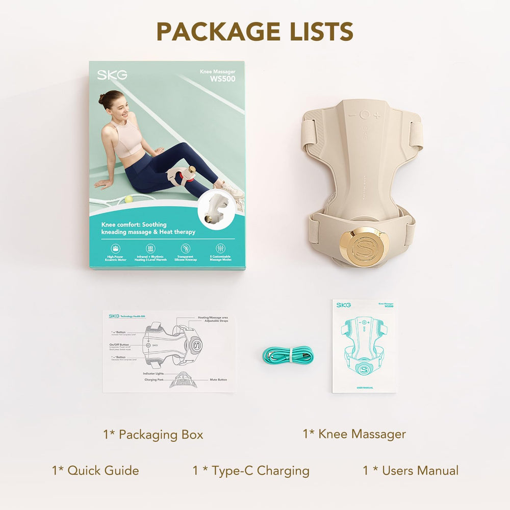 Gift-ready packaging for SKG WS500 knee massager