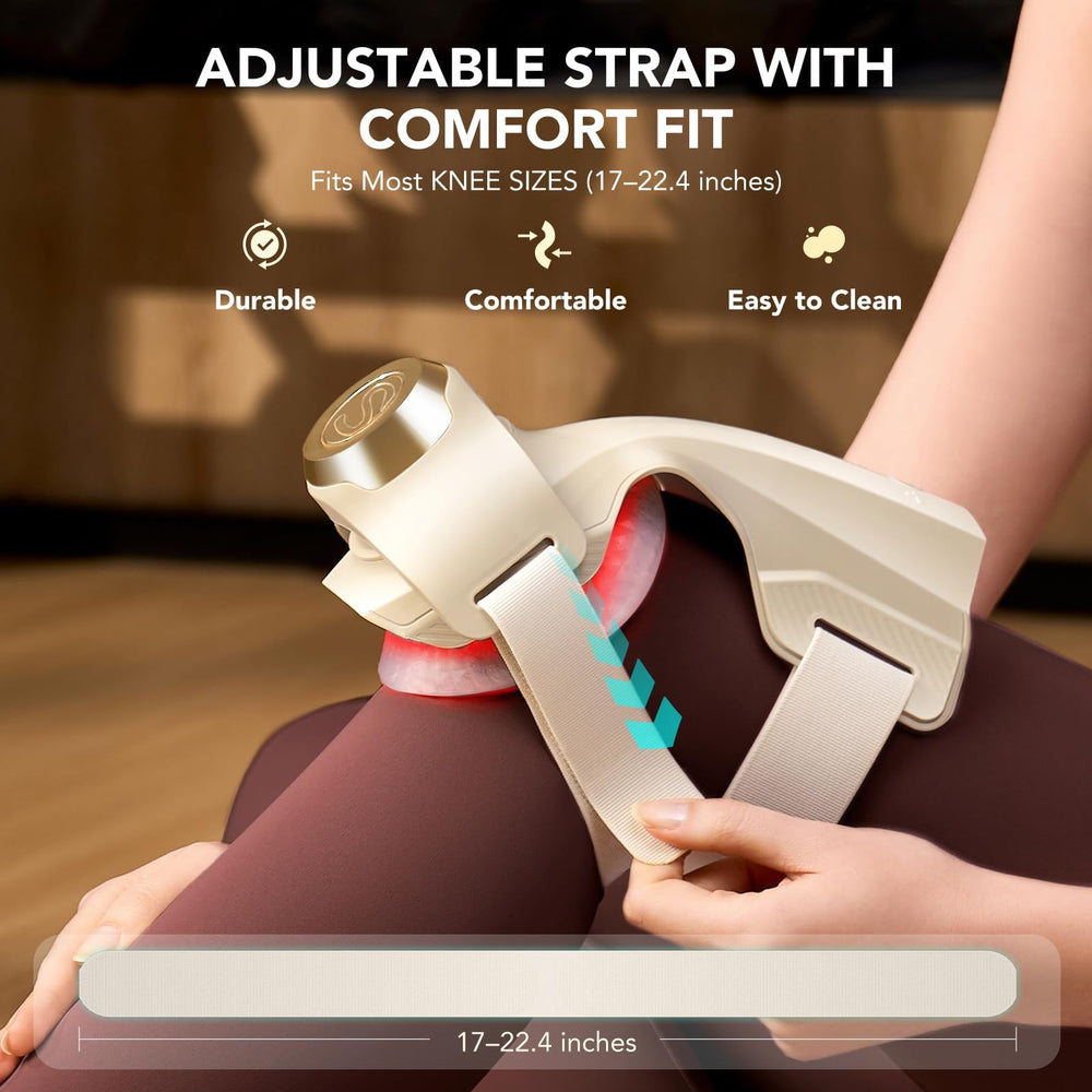 Three heating levels on SKG WS500 knee massager for comfortable warmth