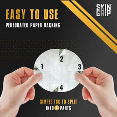 Skin Grip patches are easy to apply with prep guidance