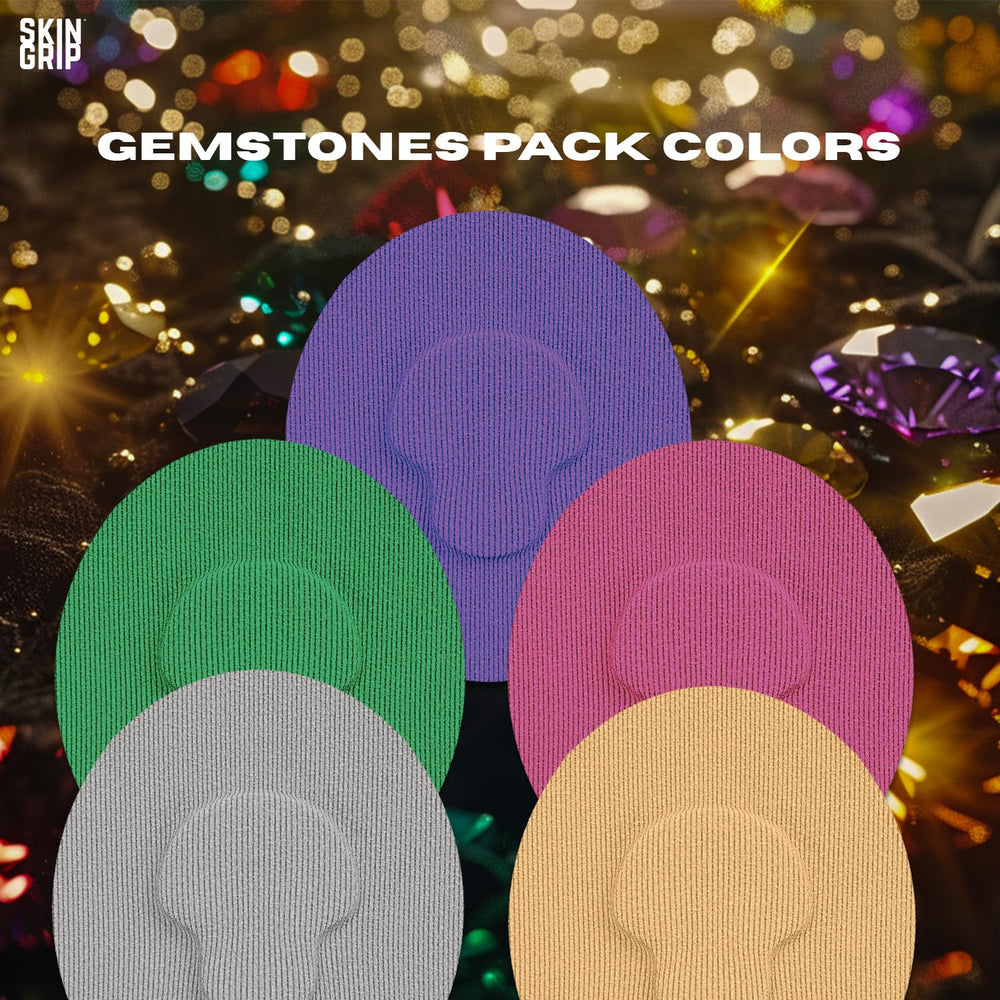 Skin Grip Gemstones Pack for CGM patches combines style with reliable wear