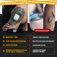 Extended wear up to 14 days with secure adhesion under activity.
