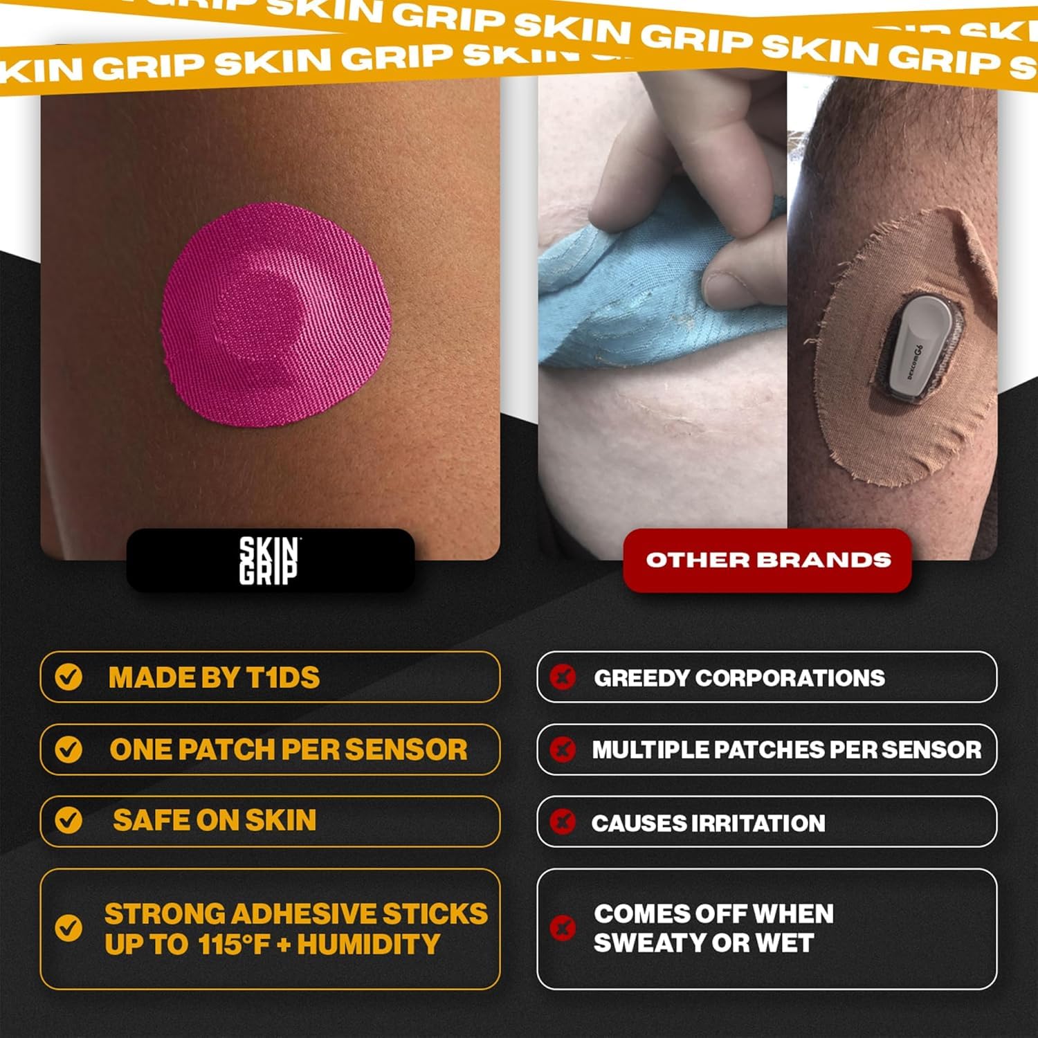 Skin Grip Freestyle Libre 3 application steps for secure setup and quick wear.