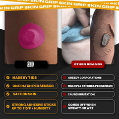 Skin Grip Freestyle Libre 3 application steps for secure setup and quick wear.