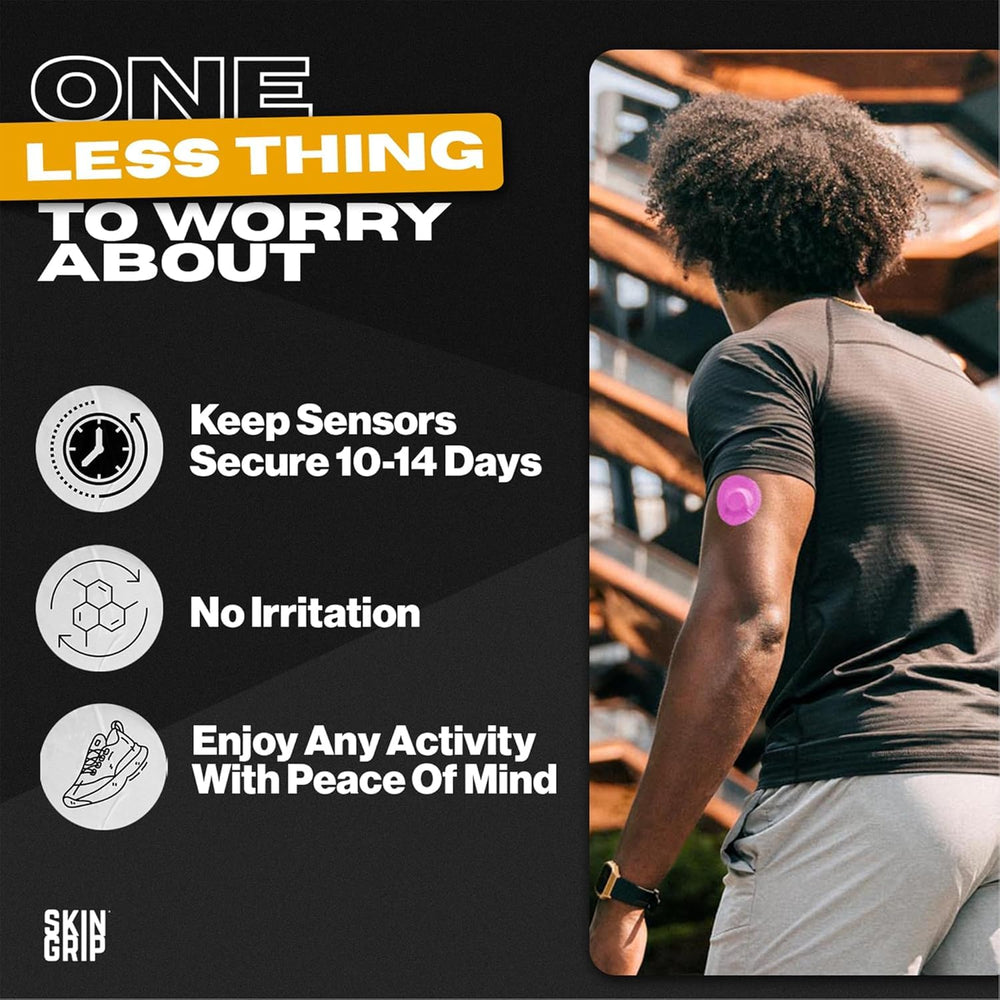 Skin Grip Freestyle Libre 3 pre-cut design fits sensor snugly with comfort.