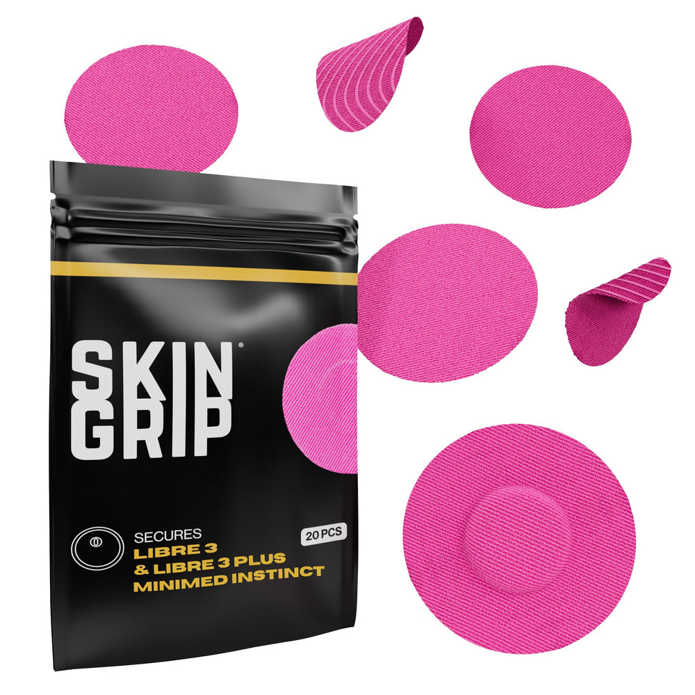 Skin Grip Freestyle Libre 3 waterproof patch protecting the sensor during showers.