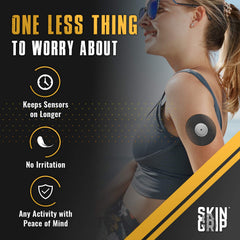 Skin Grip four-way stretch patch ensures smooth, comfortable application