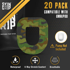 Skin Grip Insulet Patch waterproof performance makes showers safe for insulin pumps