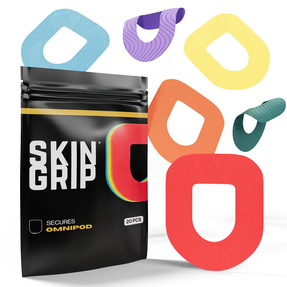 Skin Grip Omnipod 5 patch secures your insulin pump throughout daily activities.