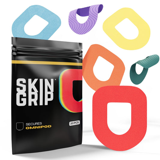 Skin Grip Omnipod 5 patch secures your insulin pump throughout daily activities.