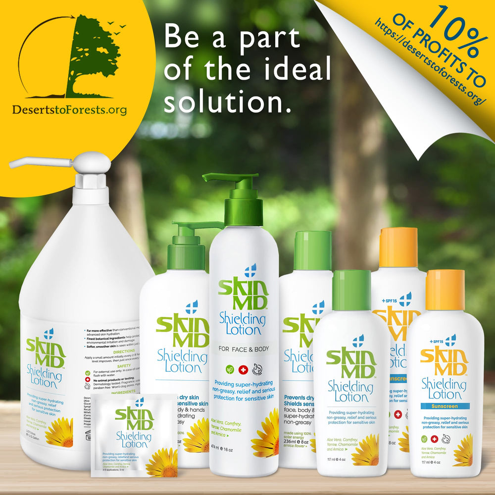 Vegan cruelty-free Skin MD Shielding Lotion option for ethical skincare