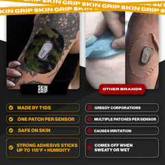 Skin Grip camo 4-way stretch patch ensures easy, seamless application.