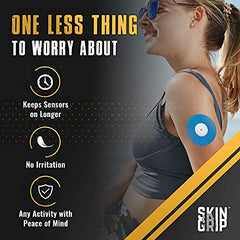 Skin Grip patch demonstrates 4-way stretch for easy, seamless application.