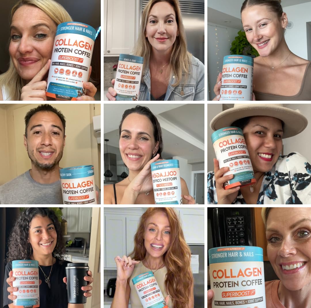 Skinny Coffee SuperBoost bloating relief moment after meals.