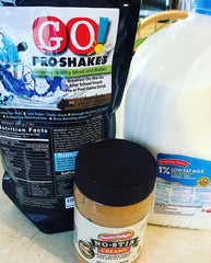 Close-up of GO Pro Shakes label highlighting digestive enzymes