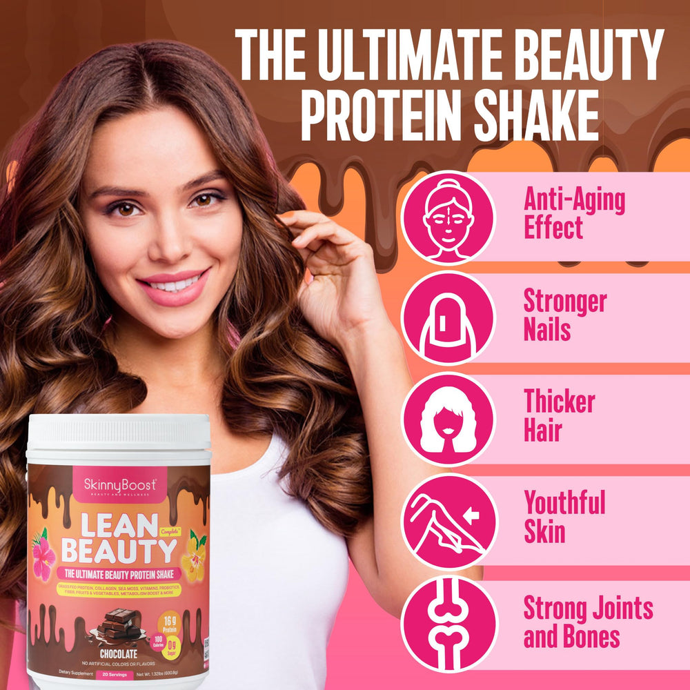 SkinnyBoost meal replacement shake being prepared with a shaker for quick nourishment