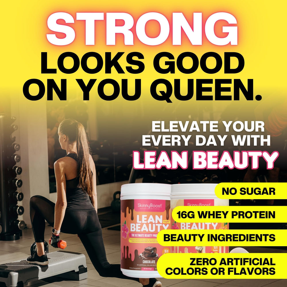 SkinnyBoost sugar-free formula jar signals clean, guilt-free flavor experience