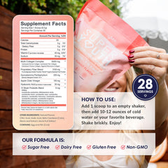 SkinnyFit Super Youth label closeup showing non GMO and gluten free claims