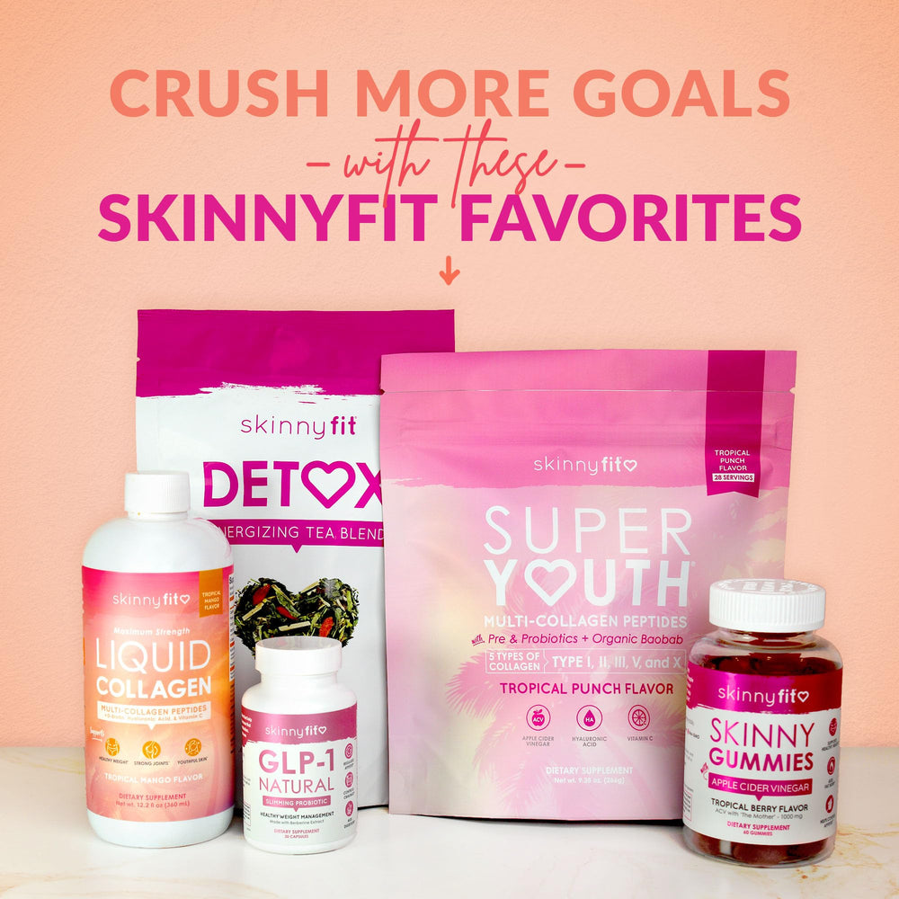 SkinnyFit Super Youth wellness routine setup suggesting easy daily integration.