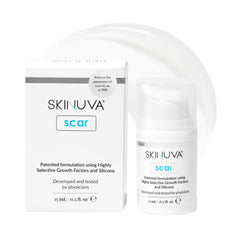Skinuva next-gen scar cream jar ready for targeted scar care and smoother skin.
