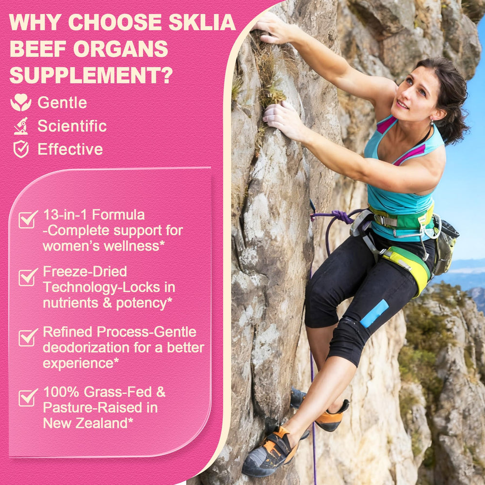SKLIA heart tissue capsules showcase a comprehensive organ blend for balance