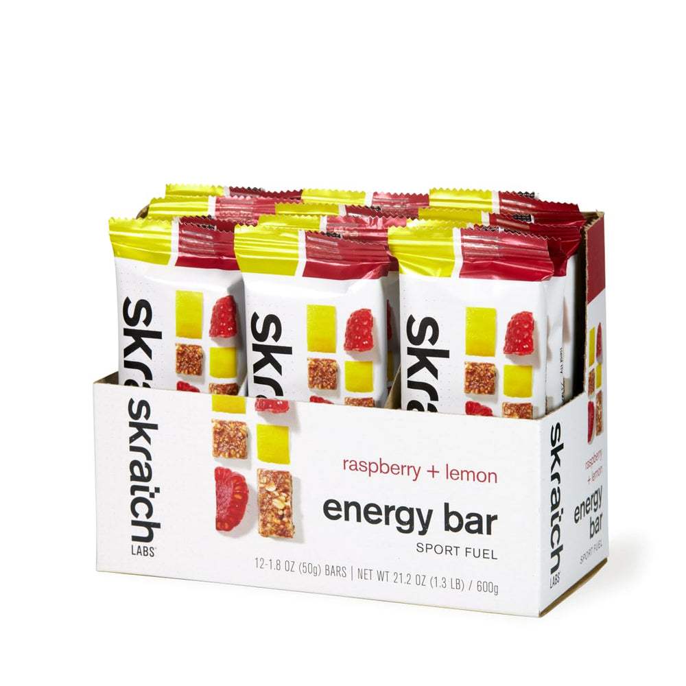 Texture close detail of Skratch Labs Raspberry Lemon bar