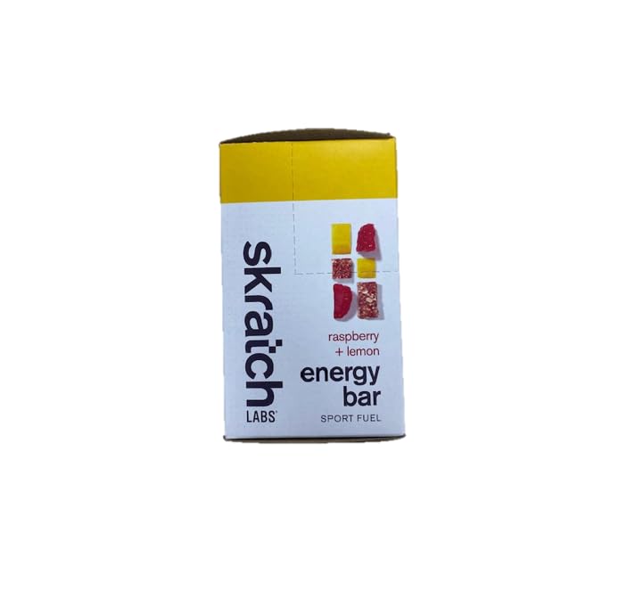 Wrapped Skratch Labs Energy Bar Raspberry Lemon ready for travel