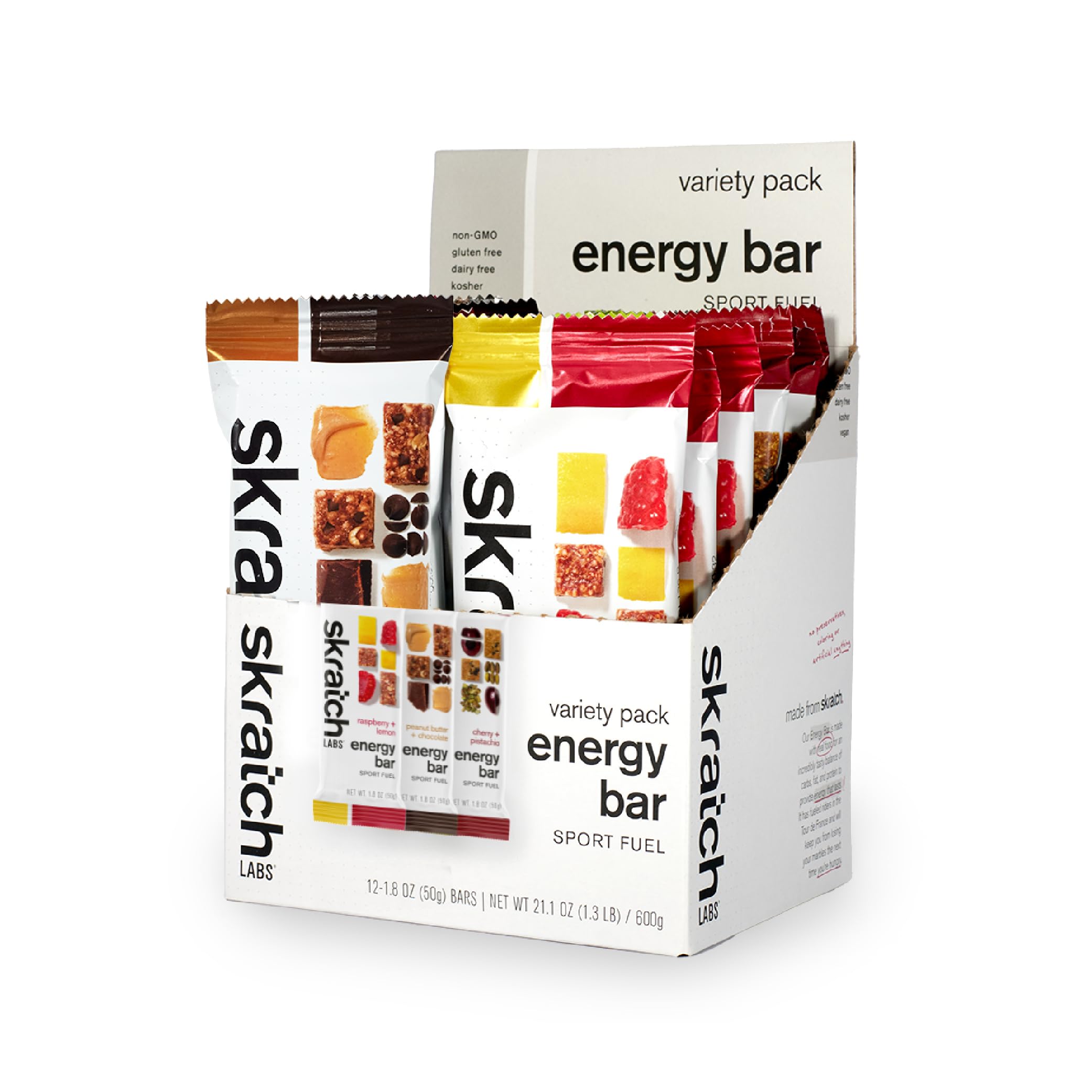 Skratch Labs Energy Bar variety pack box for convenient endurance fueling on the go