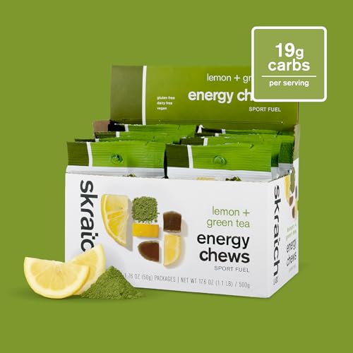 Skratch Labs Energy Chews close-up texture shows easy-to-digest chewable fuel
